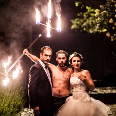 Mariage, spectacle de feu, wedding, spectacle mariage, pyrotechnie, spectacle pyrotechnique.
